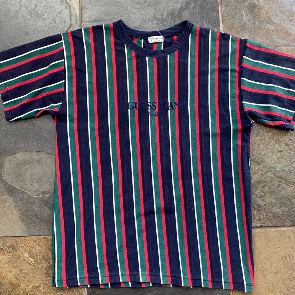 Vintage Striped Guess Tee (bootleg)